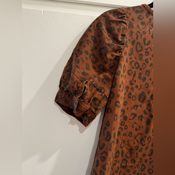 Target Denim Leopard Print Dress - Picture 10 of 11